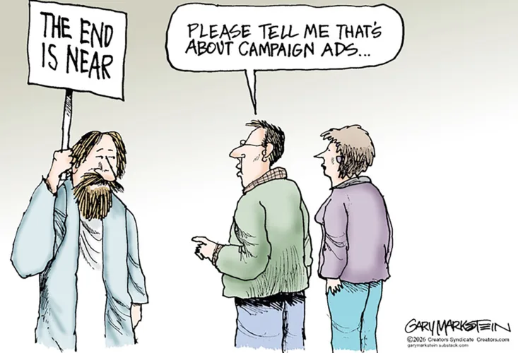 Editorial cartoon for Oct. 30, 2026
